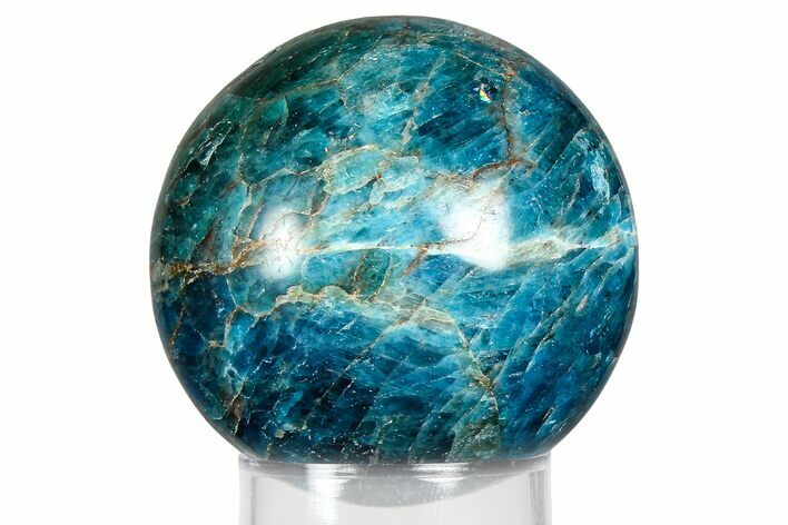 Bright Blue Apatite Sphere - Madagascar #367041